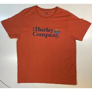 Hurley rust graphic tshirt mens xl surf logo short sleeve casual tee NWOT street